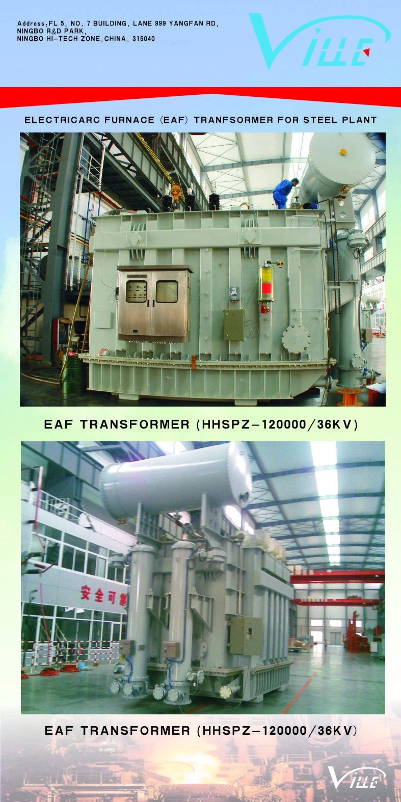 125mva 36kv Electric Arc Furnace Transformer Special Furnace Transformers for Steel Making